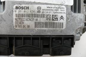 CITROEN C4 1.6 HDI БЛОК УПРАВЛЕНИЯ ДВИГАТЕЛЕМ 0281011634