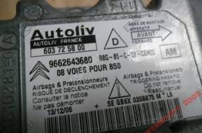 citroen C4 БЛОК УПРАВЛЕНИЯ ПОДУШЕК 9662643680