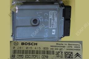CITROEN C6 3.0 HDI БЛОК УПРАВЛЕНИЯ 9666840180 0281015415