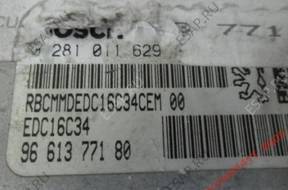citroen  peugeot 1.6 HDI БЛОК УПРАВЛЕНИЯ 0281011629