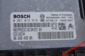 CITROEN   PEUGEOT БЛОК УПРАВЛЕНИЯ BOSCH