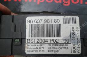 CITROEN PEUGEOT BSI 2004 P02-00 9663798180