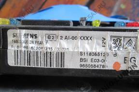 CITROEN PEUGEOT C2 C3 206 БЛОК УПРАВЛЕНИЯ BSI 9648569080
