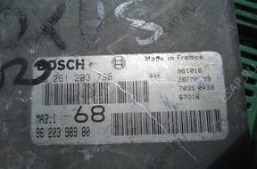 CITROEN SAX0 1.1 БЛОК УПРАВЛЕНИЯ ДВИГАТЕЛЕМ 0261203736
