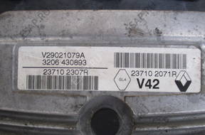 DACIA DOKKER 2013 1,6 БЛОК УПРАВЛЕНИЯ КОМПЛЕКТ 237102071 год,
