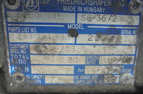 DAF 55 КОРОБКА ПЕРЕДАЧW ZF S6-36