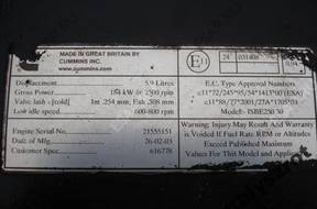 DAF LF 45 55 5.9 двигатель CUMMINS 250KM ISBE250 30