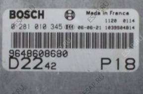 DUCATO BOXER БЛОК УПРАВЛЕНИЯ 0281010345 9648608680