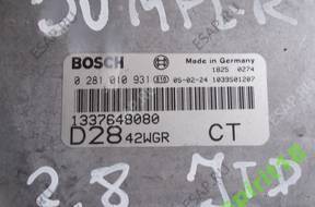 DUCATO JUMPER BOXER 2.8 JTD БЛОК УПРАВЛЕНИЯ 0281010931