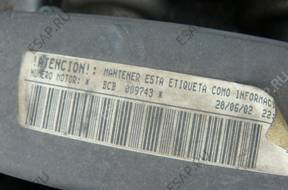 двигатель 1,6 16V BCB SEAT TOLEDO II "02 год,.