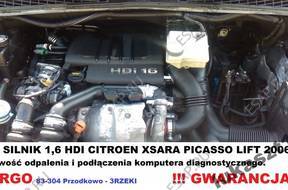 двигатель 1,6 HDI CITROEN XSARA PICASSO лифт. версия 06 GWARA