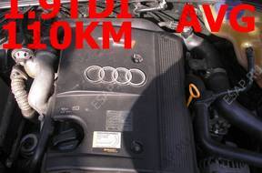 двигатель 1.9TDI 110KM AVG AUDI A4 DO ODPALENIA