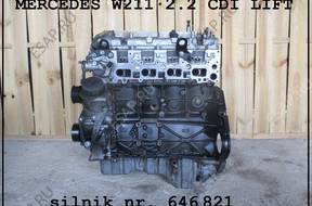 двигатель 646821 MERCEDES E-КЛАССА W211 2.2 CDI