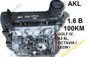 двигатель AKL 1.6 B 8V 100KM VW GOLF IV A3 OCTAVIA и