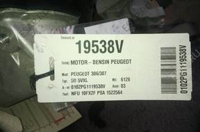 двигатель BERLINGO PEUGEOT 307 306 1.6 16V PARTNER