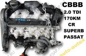 двигатель CBB CBBB 2.0 TDI 170KM CR SUPERB II GOLF VI