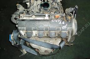 двигатель D16V1 honda civic 1.6 v-tec 01-05