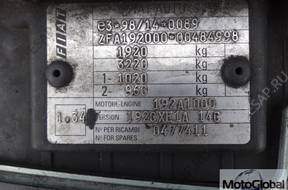 двигатель FIAT STILO 1.9 JTD 192A1000 GOY NIS ПРОБЕГ