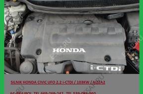 двигатель HONDA CIVIC UFO 2.2 и-CTDI 103KW N22A2