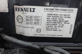 двигатель комплектный RENAULT MAGNUM 480DXI, TYP DXI12