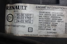 двигатель комплектный RENAULT MAGNUM DXI 440 2006 год