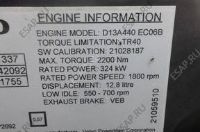 двигатель комплектный VOLVO FH13 440KM D13A EURO5