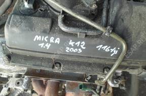 двигатель MOTOR NISSAN MICRA III K12 1.4 88KM 116tkm