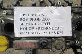 двигатель OPEL MERIVA 1.7 CDTI 05 год, 17DTH 127 ТЫС. КМ.