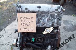 двигатель RENAULT MEGANE SCENIC 1,9 DCI F9QK732 102KM