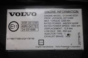 двигатель SUPEK VOLVO FH 13 FH13 D13A E3 440 480