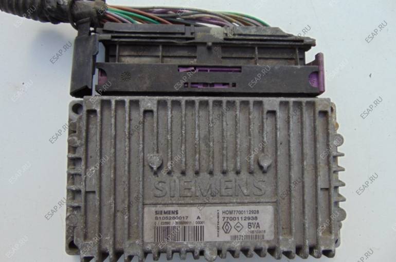 ЭБУ SIEMENS S105280017A HOM 7700112928 7700112938 RENAULT