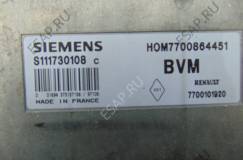 ЭБУ SIEMENS S111730108C 7700864451 7700101920 RENAULT MEGANE