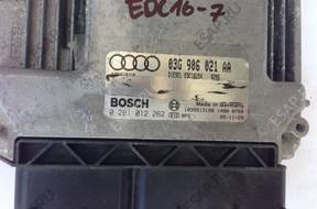 ECU AUDI A3 03G906021AA 0281012262 _EDC16-7