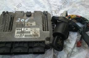 ECU KIT КОМПЛЕКТ БЛОК УПРАВЛЕНИЯ P206 1.4HDI 0281010707