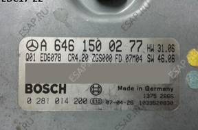 ECU MERCEDES A6461500277 0281014200 +PIN _EDC17-22