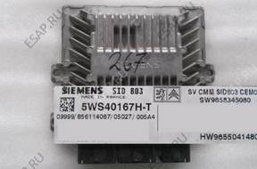 ECU PEUGEOT 5WS40167H-T SID803 HW9655041480  _267