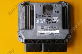 ECU VW GOLF V 03G906021PR 0281014066 EDC16-37