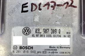 ECU VW PASSAT CC 03L907309Q 0281016949 _EDC17-12