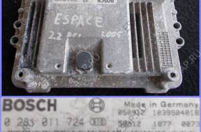 ESPACE IV 2.2 DCI 05 БЛОК УПРАВЛЕНИЯ ДВИГАТЕЛЕМ 0281011724