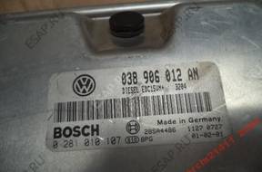 fabia 1.9 sdi БЛОК УПРАВЛЕНИЯ 038906012AN ,0281010107