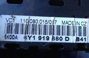 FABIA 1.9TDI ЗАМОК ЗАЖИГАНИЯ БЛОК УПРАВЛЕНИЯ ПАНЕЛЬ ПРИБОРОВ 038906019AF