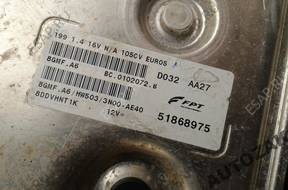 FIAT ALFA ROMEO 1.4 16V БЛОК УПРАВЛЕНИЯ 51868975