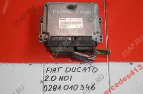 FIAT DUCATO 2.0HDI БЛОК УПРАВЛЕНИЯ ДВИГАТЕЛЕМ 0281010346