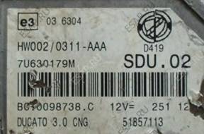 FIAT DUCATO 3,0 CNG БЛОК УПРАВЛЕНИЯ 51857113