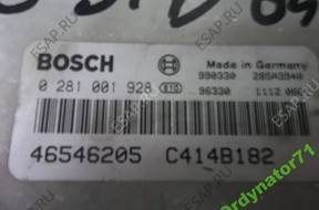 FIAT MAREA 1.9 JTD БЛОК УПРАВЛЕНИЯ ДВИГАТЕЛЕМ 0281001928