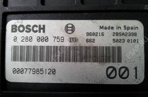 FIAT UNO БЛОК УПРАВЛЕНИЯ ДВИГАТЕЛЕМ 0280000759