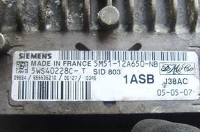 FOCUS MK2 2.0 TDCI БЛОК УПРАВЛЕНИЯ ДВИГАТЕЛЕМ 5M51-12A650NB