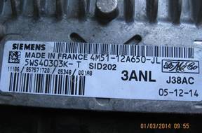 FORD 1.8 TDCI БЛОК УПРАВЛЕНИЯ 4M5112A650JL 5WS40303KT