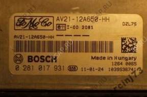 FORD БЛОК УПРАВЛЕНИЯ AV21-12A650-HH 0281017931