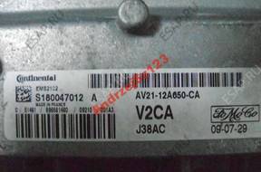 Ford Fiesta  БЛОК УПРАВЛЕНИЯ 1.25  AV21-12A650-CA V2CA